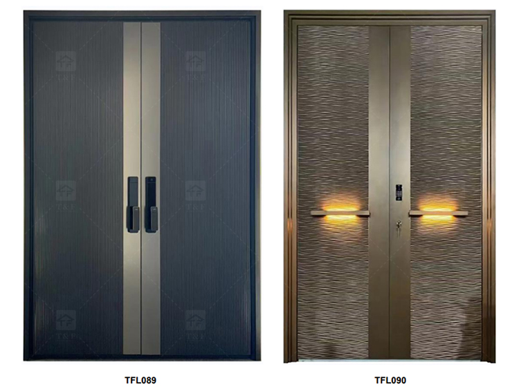 Modern Design Villa Stainless Steel High Quality Residential Security Door