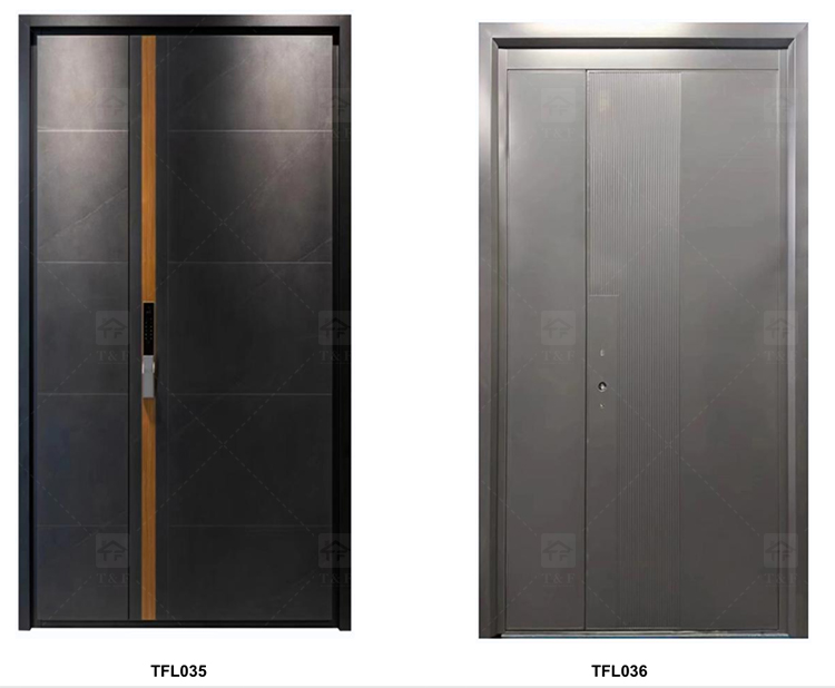 Modern Design Villa Stainless Steel High Quality Residential Security Door