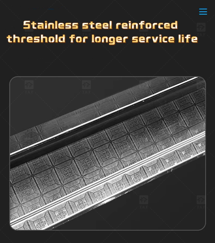 Modern Design Villa Stainless Steel High Quality Residential Security Door