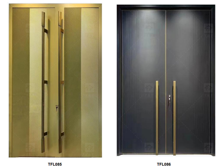 Modern Design Villa Stainless Steel High Quality Residential Security Door