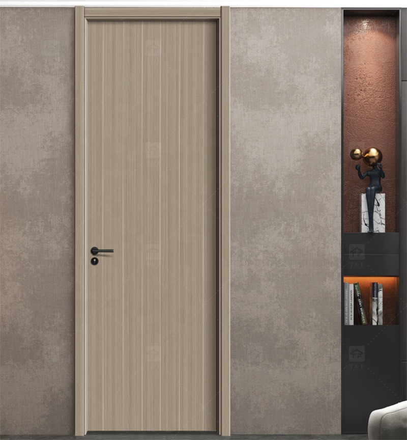 2024 New Designs Sliding Solid Wooden Interior Room Doors Villa House Wood Doors for Bedrooms and Office