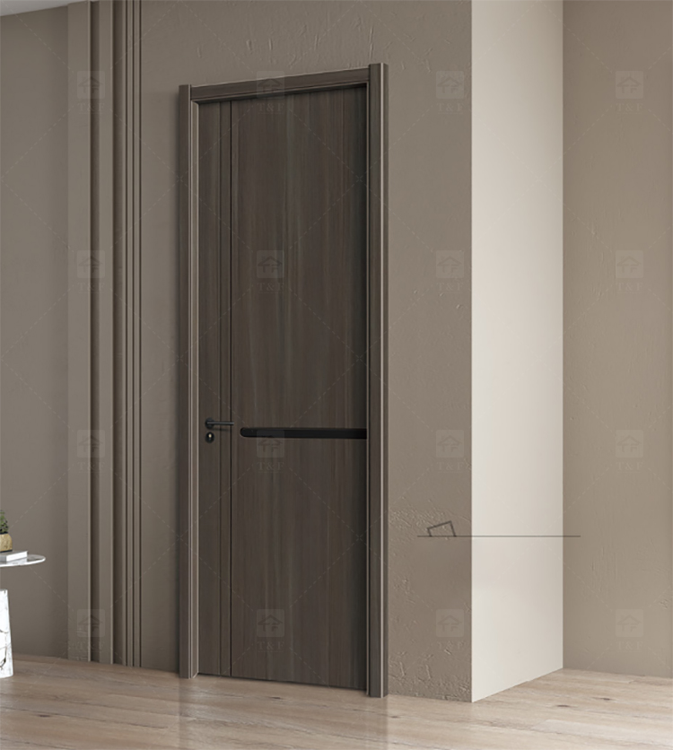 2024 New Designs Sliding Solid Wooden Interior Room Doors Villa House Wood Doors for Bedrooms and Office