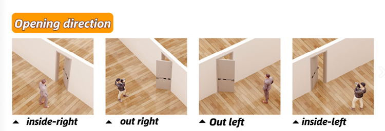2024 New Designs Sliding Solid Wooden Interior Room Doors Villa House Wood Doors for Bedrooms and Office