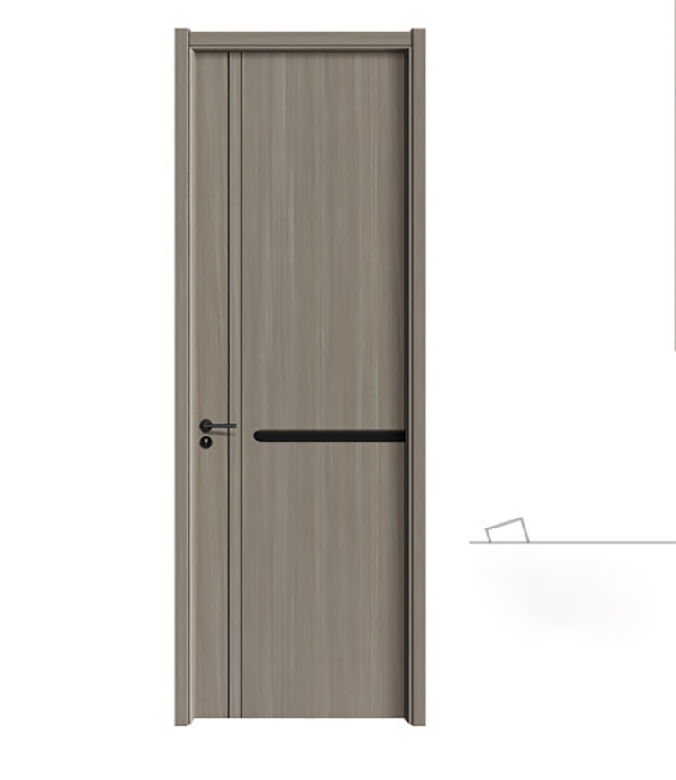 2024 New Designs Sliding Solid Wooden Interior Room Doors Villa House Wood Doors for Bedrooms and Office