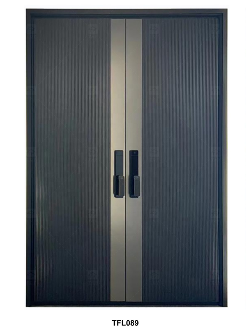 Luxury Double Exterior Doors Front Entrance Modern Door Exterior Entrance Door for Villia