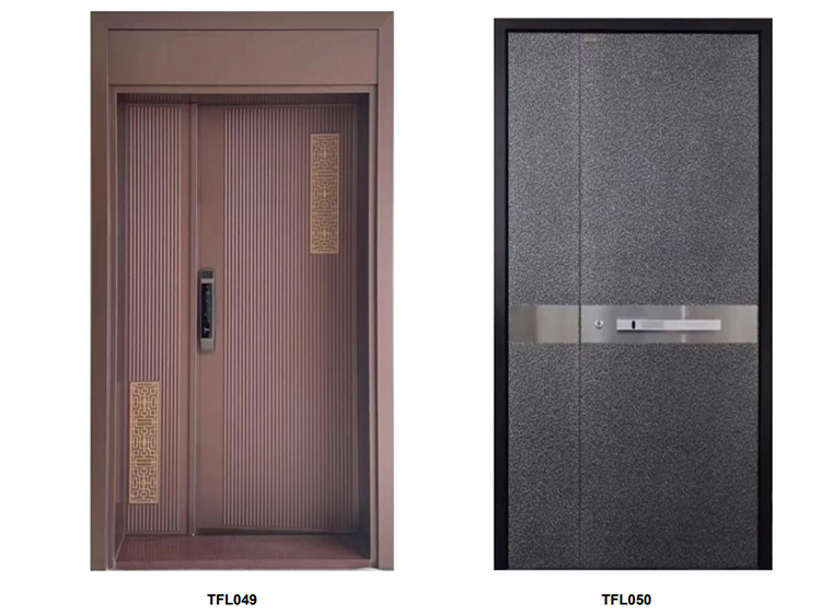 Luxury Double Exterior Doors Front Entrance Modern Door Exterior Entrance Door for Villia