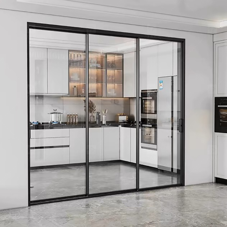 New Design Living Room Porte Coulissante Glass Sliding Doors Soundproof Interior Sliding Door