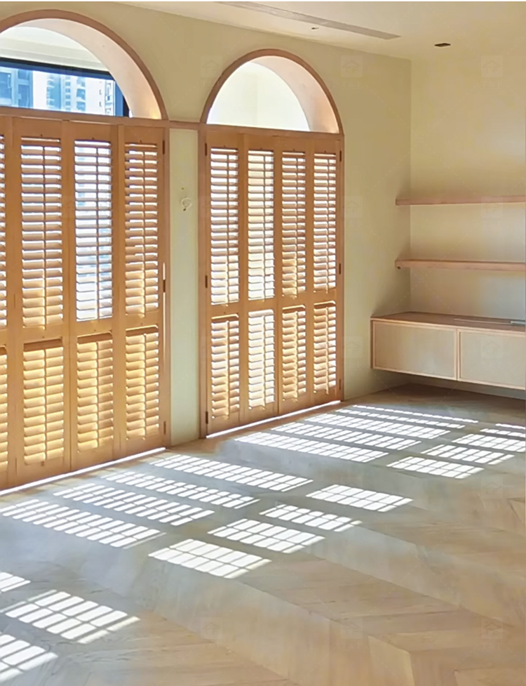 European Style Solid Wood Window Aluminum Louver Exterior Decorative Louvers Window Open for House Application