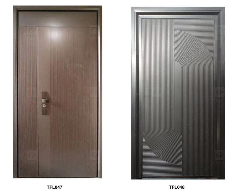 Wholesale Best Modern Design Luxury Interior and Exterior Security Doors Waterproof Hot Sale House Exterior Steel Door