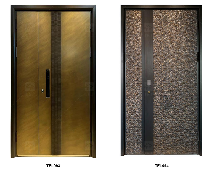 Wholesale Best Modern Design Luxury Interior and Exterior Security Doors Waterproof Hot Sale House Exterior Steel Door