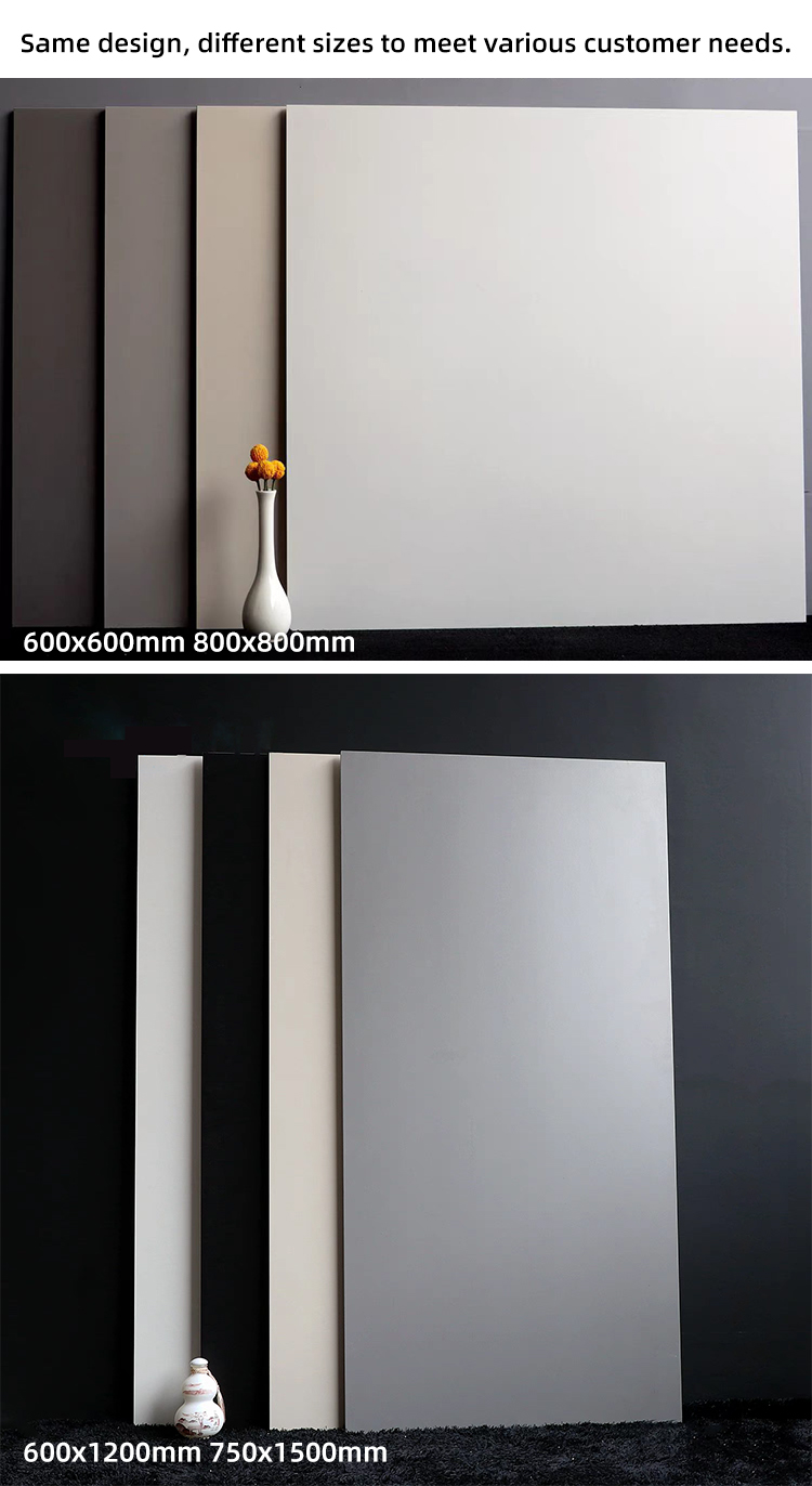 300x600 Cement Style Gray Anti-slip Matte Glazed Porcelain Tile for Kitchen and Bathroom Wall Tiles