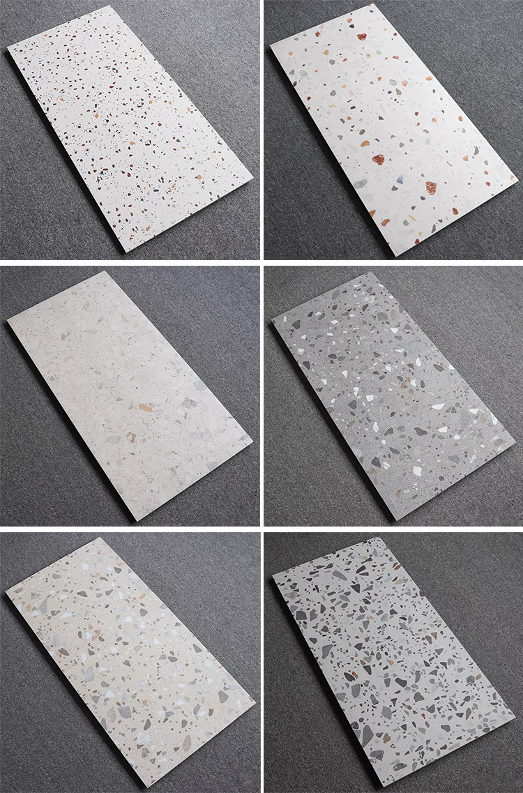 60 by 120 Porcelain Terrazzo Stone Flooring Tile 60x120 Rustic Carreaux Terrazzo Wall Floor Tiles