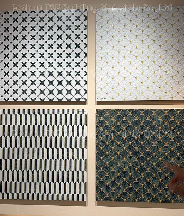 Large Formate 1200 X 600 Mosaic Patterned Porcelain Tile for Hotel Living Room Background Careaux Stone Tiles