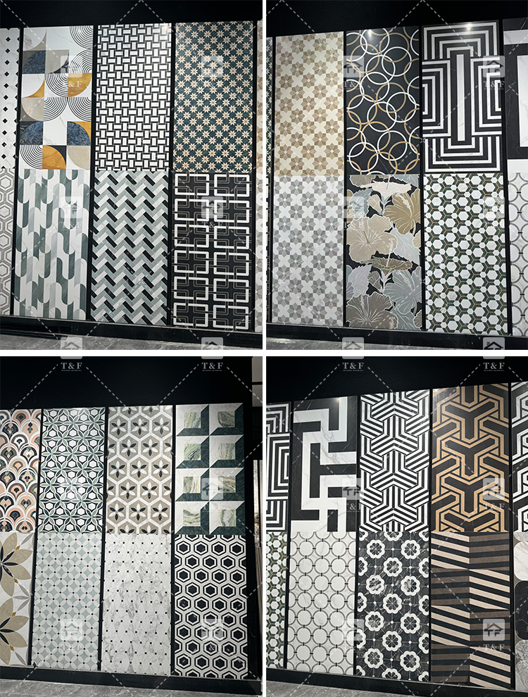 Large Formate 1200 X 600 Mosaic Patterned Porcelain Tile for Hotel Living Room Background Careaux Stone Tiles