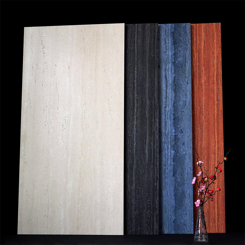 1200x600 Large Format Travertine Look Porcelain Tiles for Bathroom Living Room Wall Tile Floor
