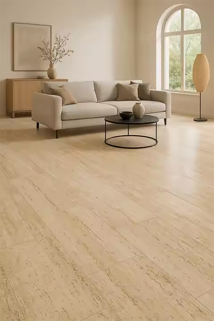 1200x600 Large Format Travertine Look Porcelain Tiles for Bathroom Living Room Wall Tile Floor