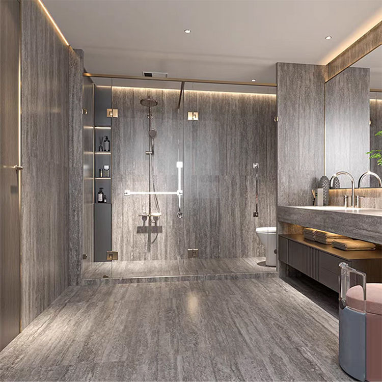 1200x600 Large Format Travertine Look Porcelain Tiles for Bathroom Living Room Wall Tile Floor
