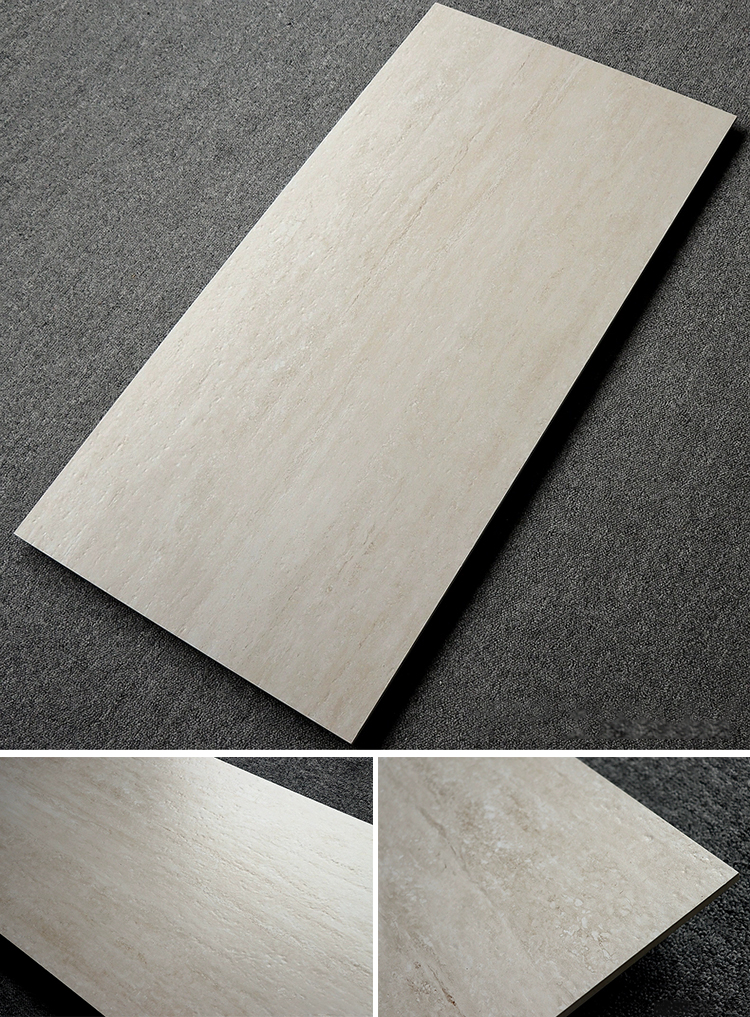 1200x600 Large Format Travertine Look Porcelain Tiles for Bathroom Living Room Wall Tile Floor