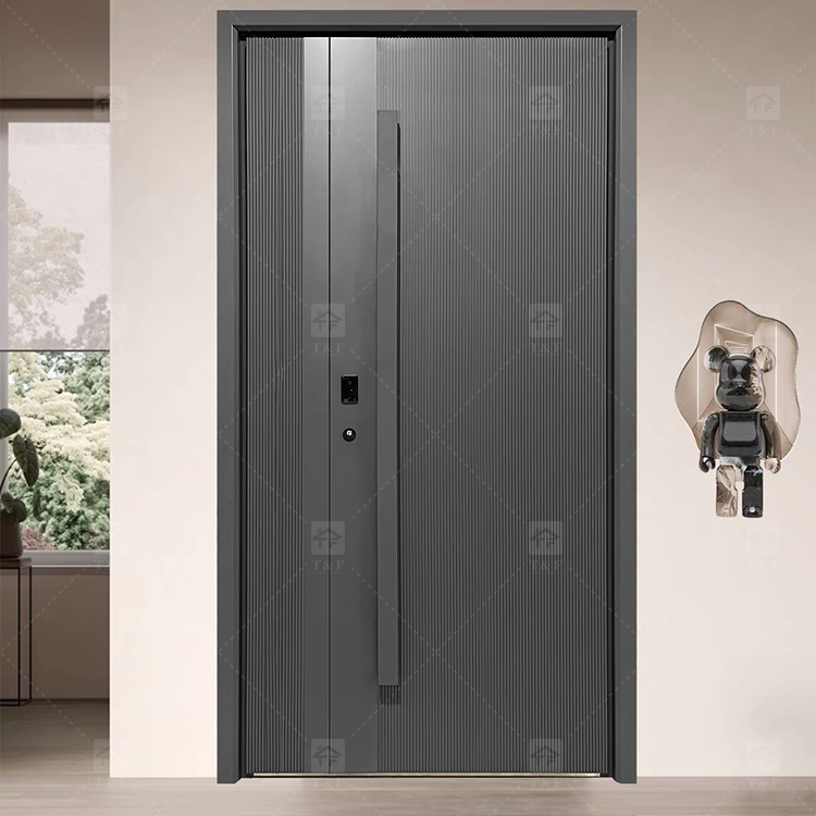 Modern Luxury Aluminum Sliding Entrance Doors Secure Villa Security Entrance Door