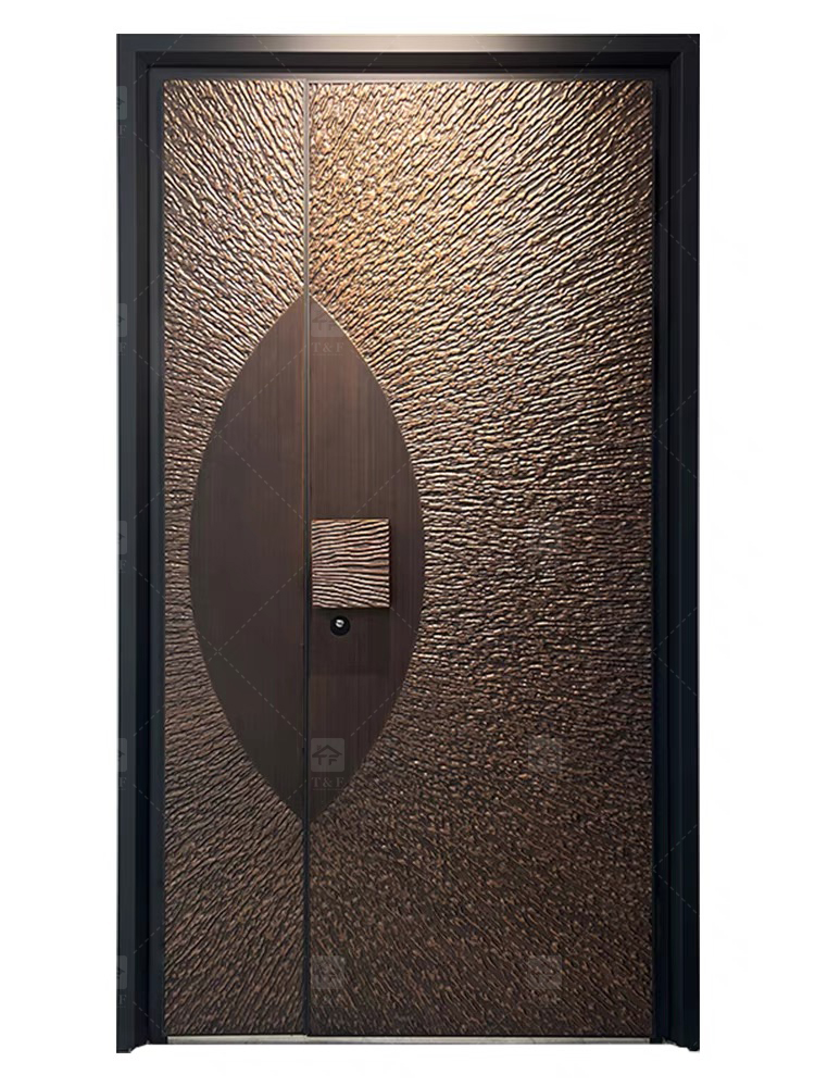 Modern Luxury Aluminum Sliding Entrance Doors Secure Villa Security Entrance Door