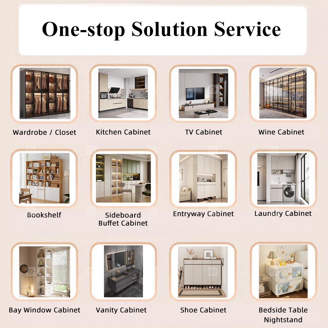 Custom Modern Modular Kitchen Cabinet Design Luxury Wood White Full Kitchen Cabinet Sets for Sale
