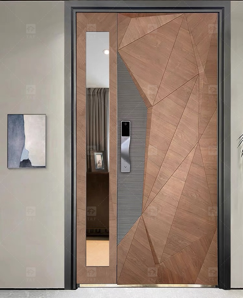 2025 High Quality New Cast Aluminum Doors Waterproof Modern Sound Insulation Anti-theft Measures for Home Entrance Armored