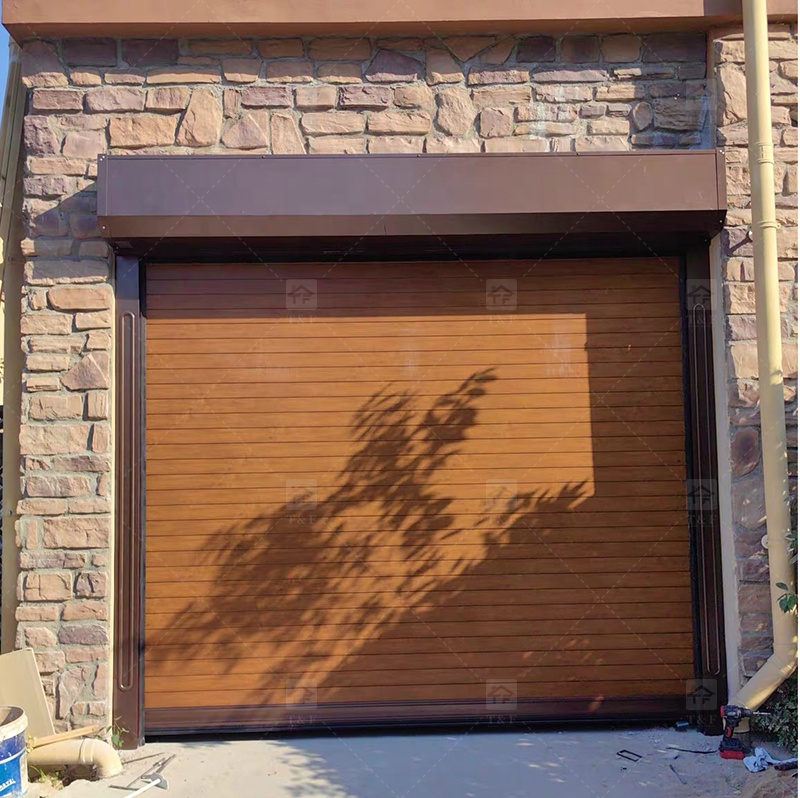 Modern Anti-Theft Automatic Aluminum Alloy Garage Door for Homes Exterior Finished Surface Waterproof Feature