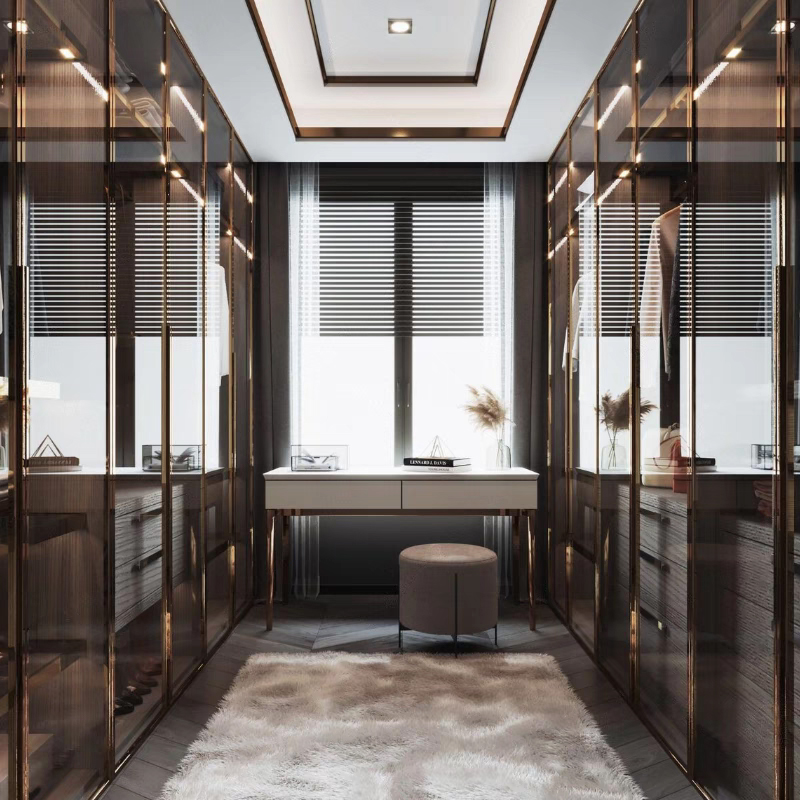 Luxury Modern Bedroom Wall Clothes Cupboard Furniture Walk in Wardrobe Cabinet Closet