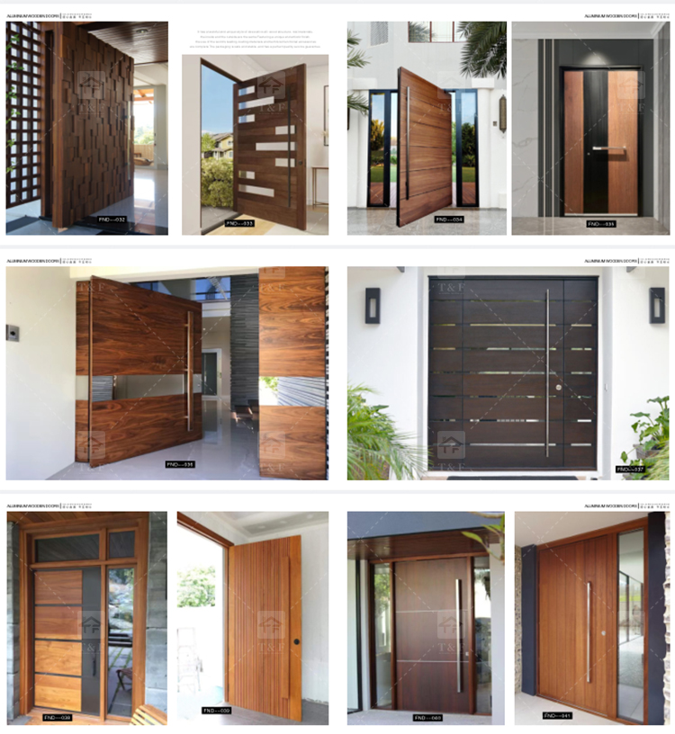 Modern Style High Quality Steel Door Cast Aluminum and Wrought Iron with Waterproof Finished Surface for Villa Application