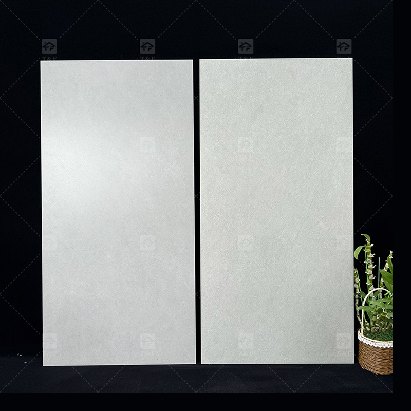 600x1200mm Semi Polished Matte Lappato Gray Porcelain Floor Tiles for Living Room Bathroom Interior