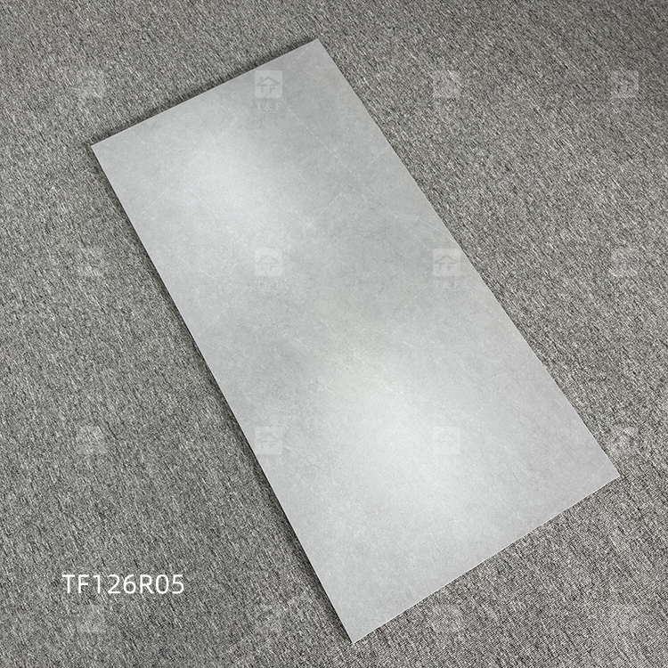 600x1200mm Semi Polished Matte Lappato Gray Porcelain Floor Tiles for Living Room Bathroom Interior