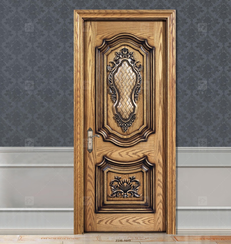 2025 Luxury High Quality Teak Wood Carving Top Head Door Post for Interior Front Door Designs for House Villa Bedroom