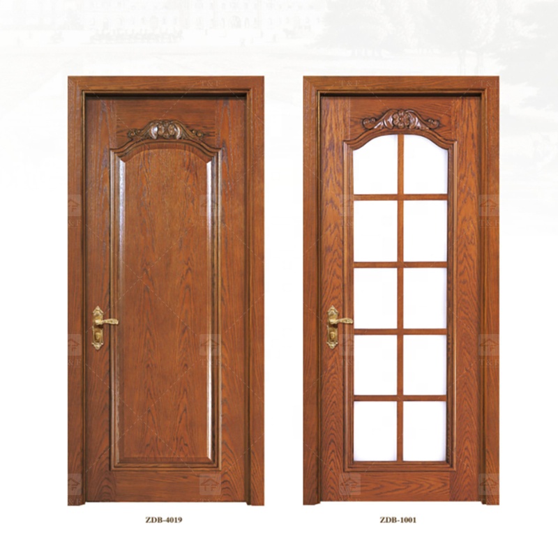 Wholesale Modern Style Solid Wood Door for Apartments Waterproof Interior Feature with Unique Style for Living Room Bedroom
