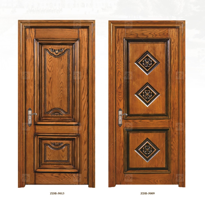 Wholesale Modern Style Solid Wood Door for Apartments Waterproof Interior Feature with Unique Style for Living Room Bedroom