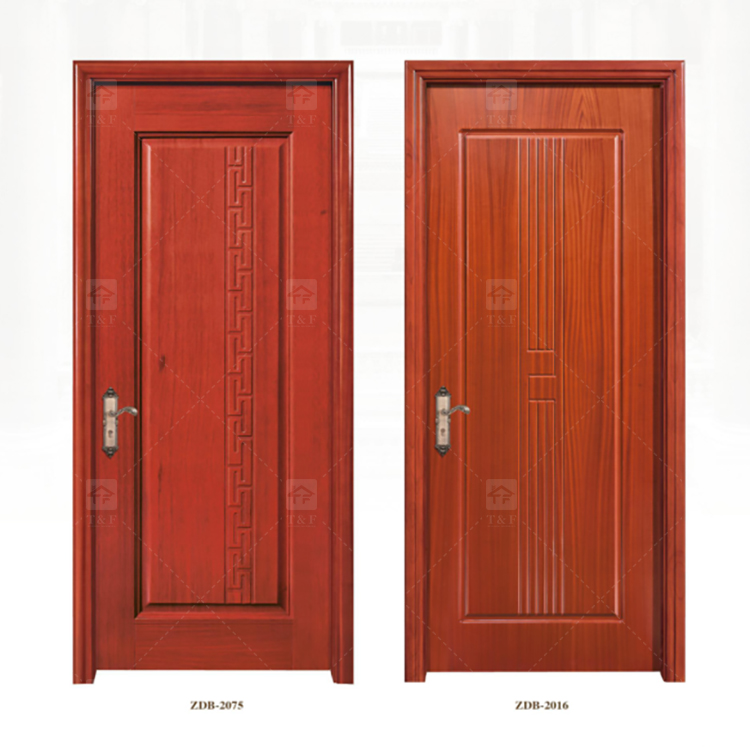 Wholesale Modern Style Solid Wood Door for Apartments Waterproof Interior Feature with Unique Style for Living Room Bedroom