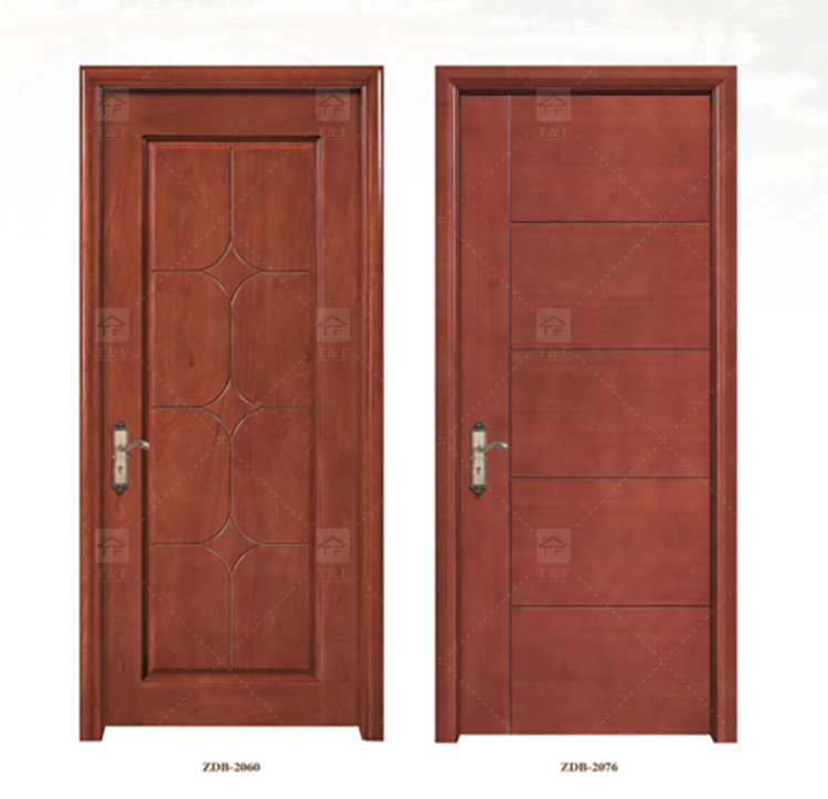 Wholesale Modern Style Solid Wood Door for Apartments Waterproof Interior Feature with Unique Style for Living Room Bedroom
