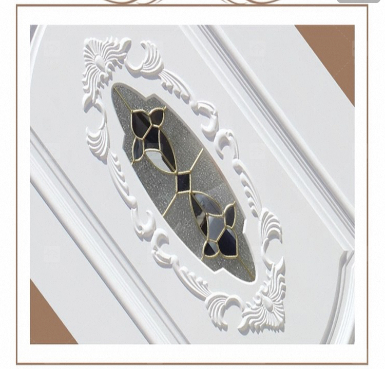 High Quality White Solid Wood Door American Style New Design for Villa House and Projects Interior Use Finished Surface