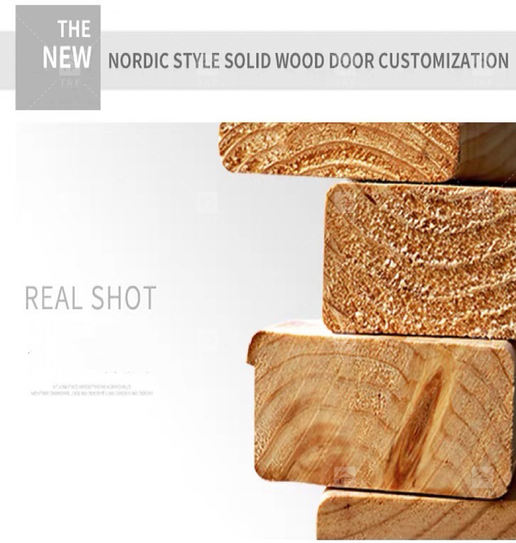 Customized High Quality Modern Wood Front Door Waterproof Exterior Main Entry Security Door Finished Interior Outdoor
