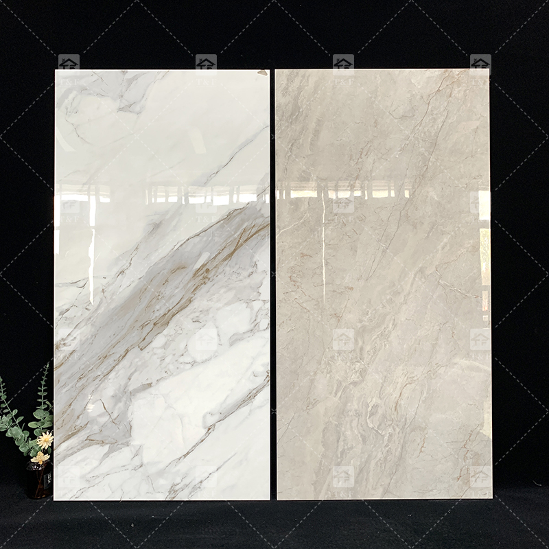 Glossy Polished Glazed Marble Porcelain 60x120 Interior Bathroom Wall Floor Tile for Living Room
