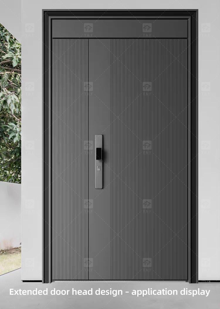 Factory Exterior Metal Entrance Front Entry Steel Home Security External Doors for Houses Room