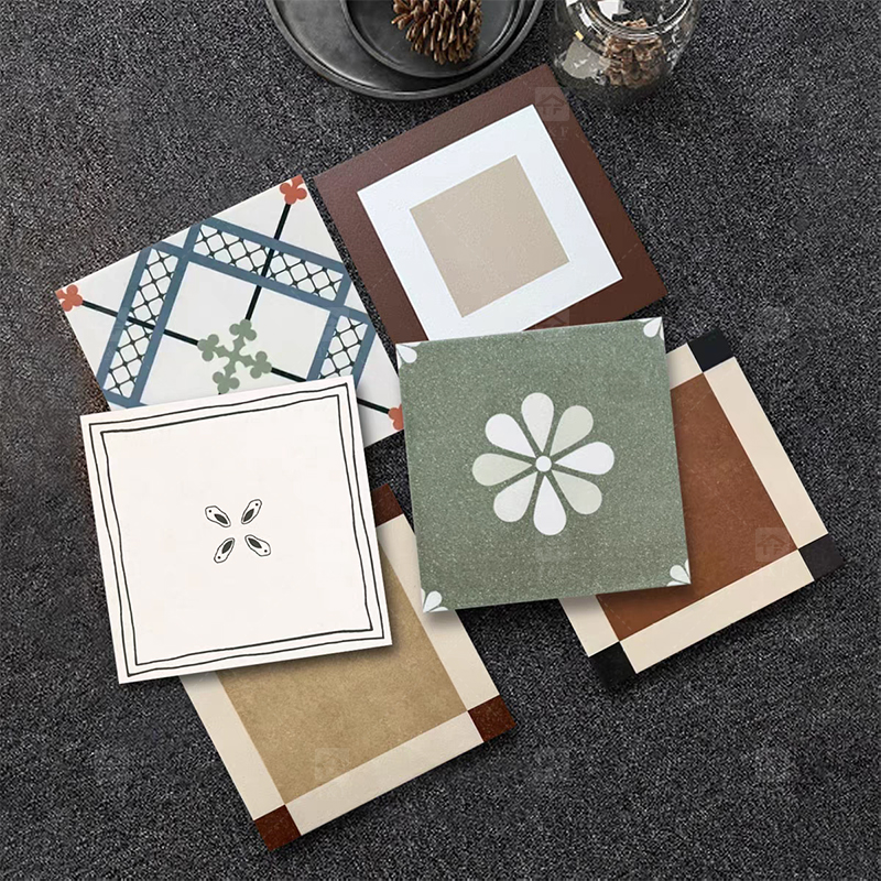 200x200 Decorative Pattern Full Porcelain Tiles for Bathroom and Toilet 20x20 Shower Tile and Living Room Floor Wall