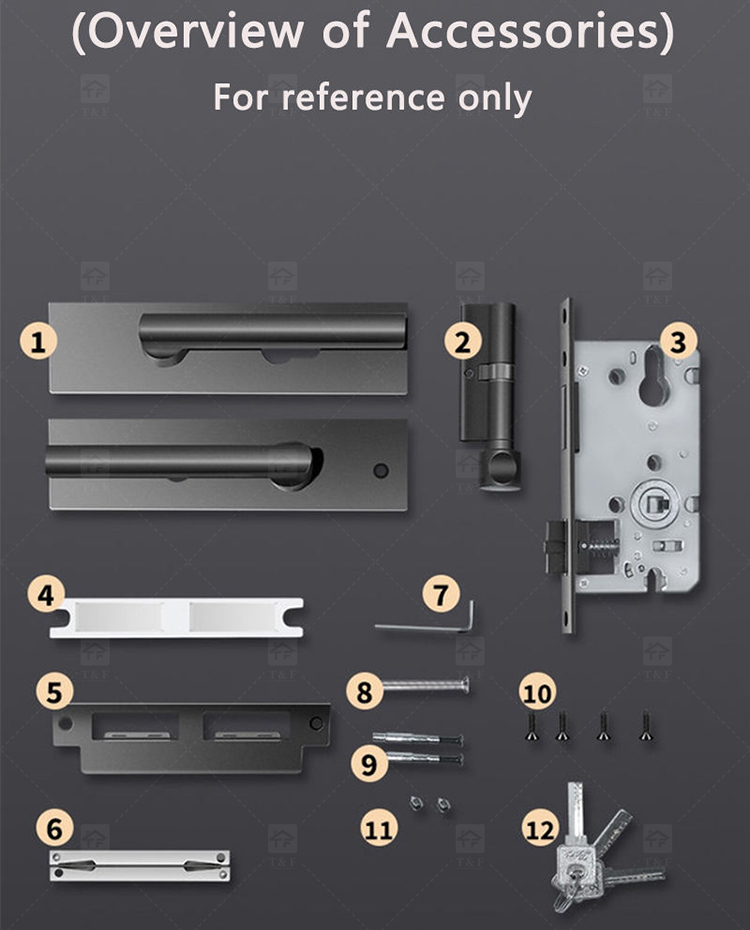 Modern Nordic Minimalist Villa School Interior Door Lock Zinc Alloy Silent Lever Lock Multi-color Easy Installation Home Door