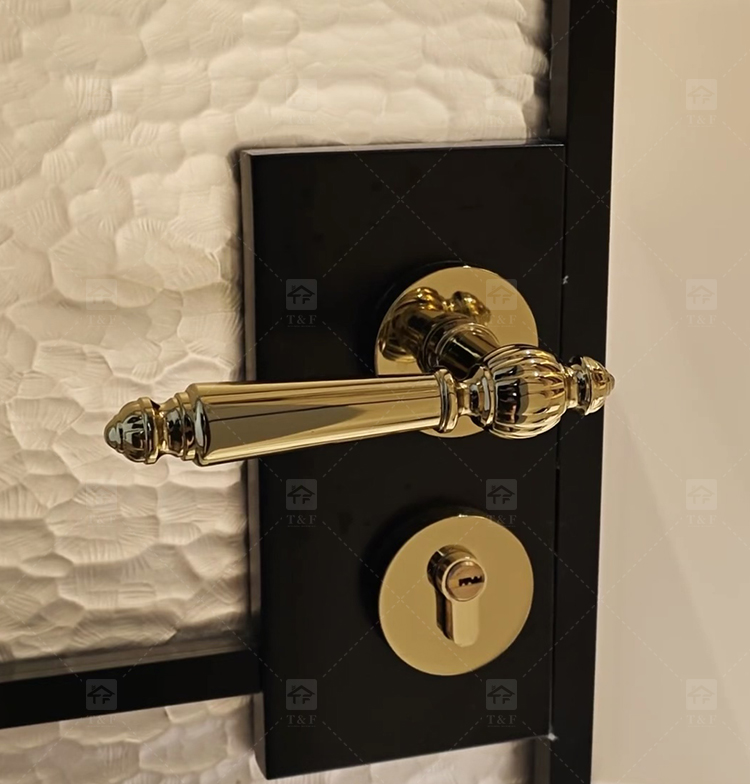 Modern Nordic Minimalist Villa School Interior Door Lock Zinc Alloy Silent Lever Lock Multi-color Easy Installation Home Door