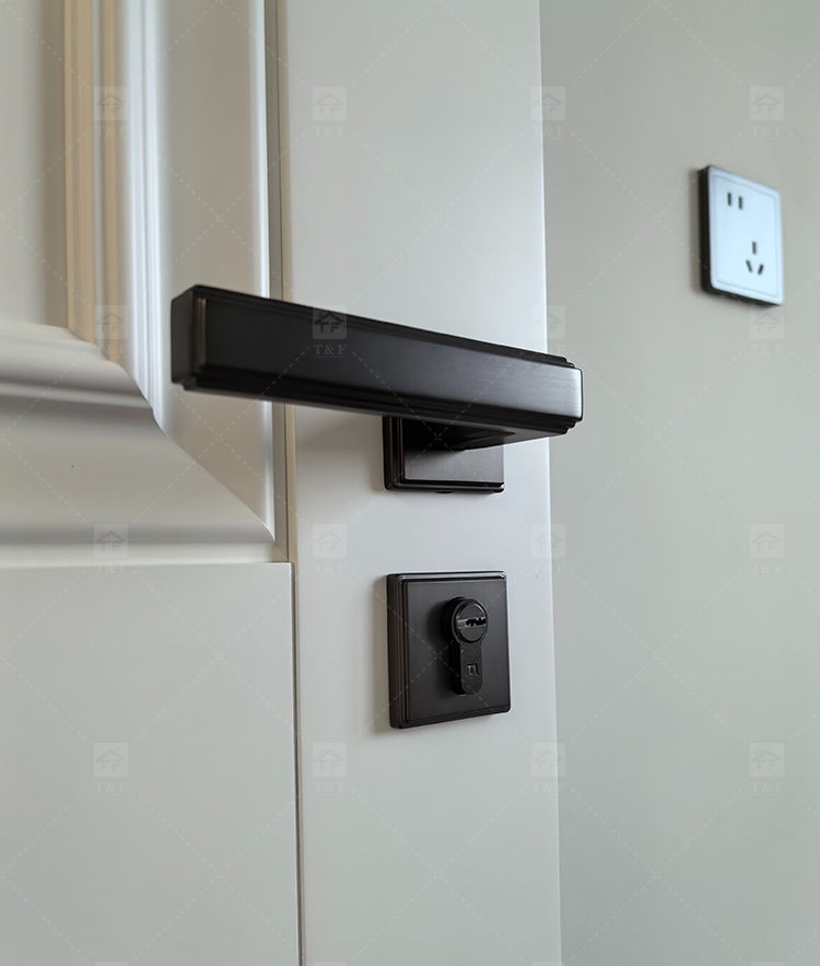Modern Nordic Minimalist Villa School Interior Door Lock Zinc Alloy Silent Lever Lock Multi-color Easy Installation Home Door