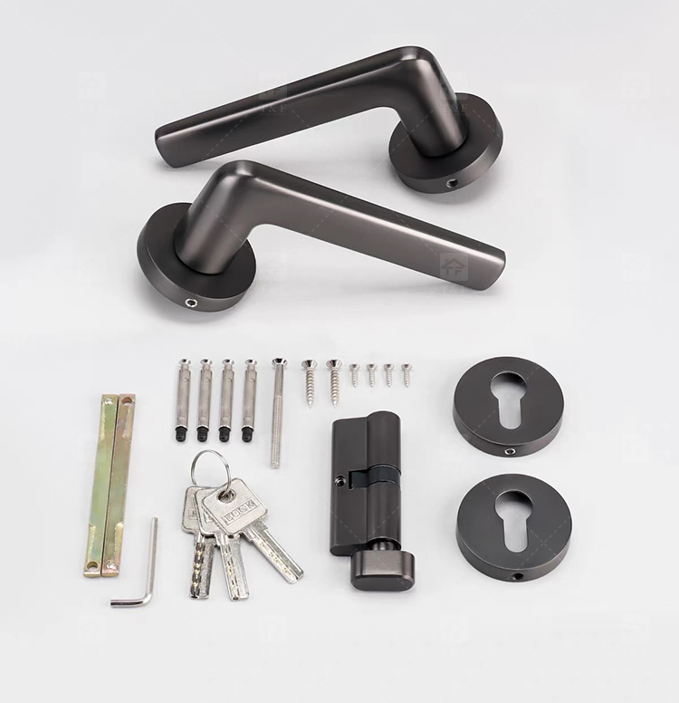 Modern Nordic Minimalist Villa School Interior Door Lock Zinc Alloy Silent Lever Lock Multi-color Easy Installation Home Door