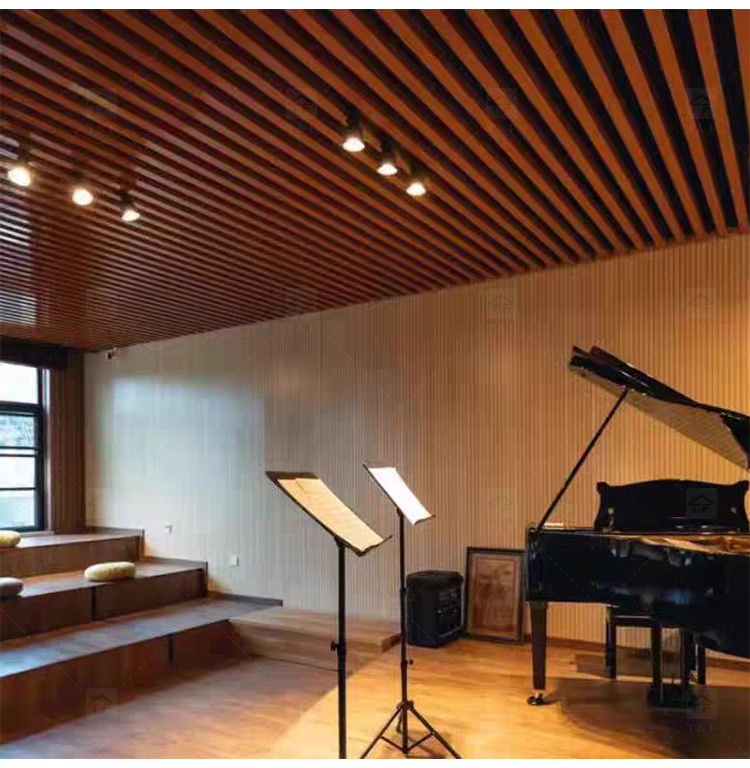 Custom Micro Perforated Wood Veneer Acoustic Panel Fireproof MDF Sound Absorbing Wall Decor Panel