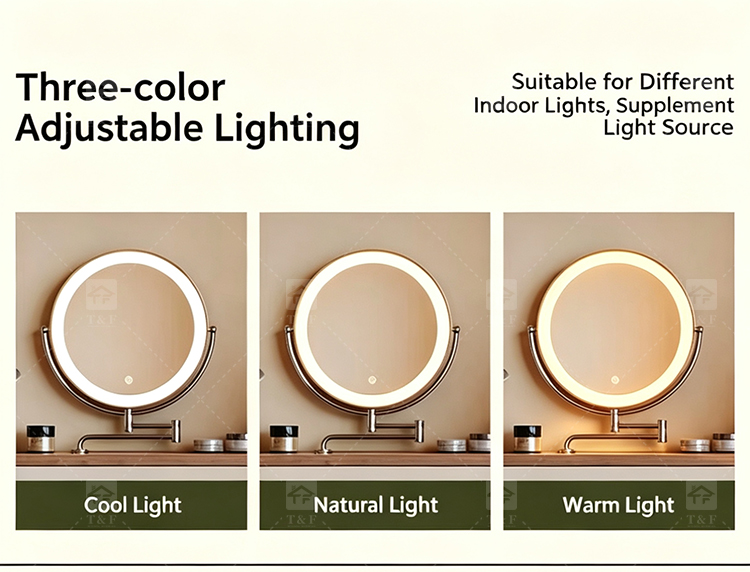 Modern Space-Saving Wood Furniture for Small Bedrooms Bathrooms & Living Rooms Compact Functional Standing Mirror Design
