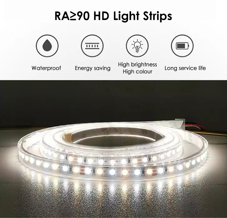 Smart LED Bathroom Light Miroir Irregular Oval Waterproof Backlit Vanity Wall Mirror with Defogger Touch Sensor Switch