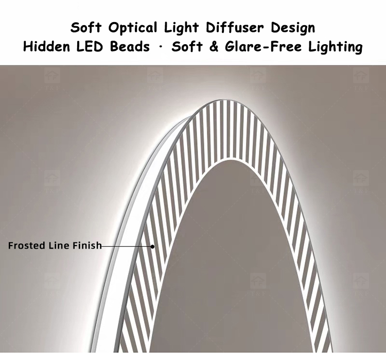 80cm Round LED Bathroom Mirror Sunburst Frame Backlit Wall Mounted Vanity Mirror