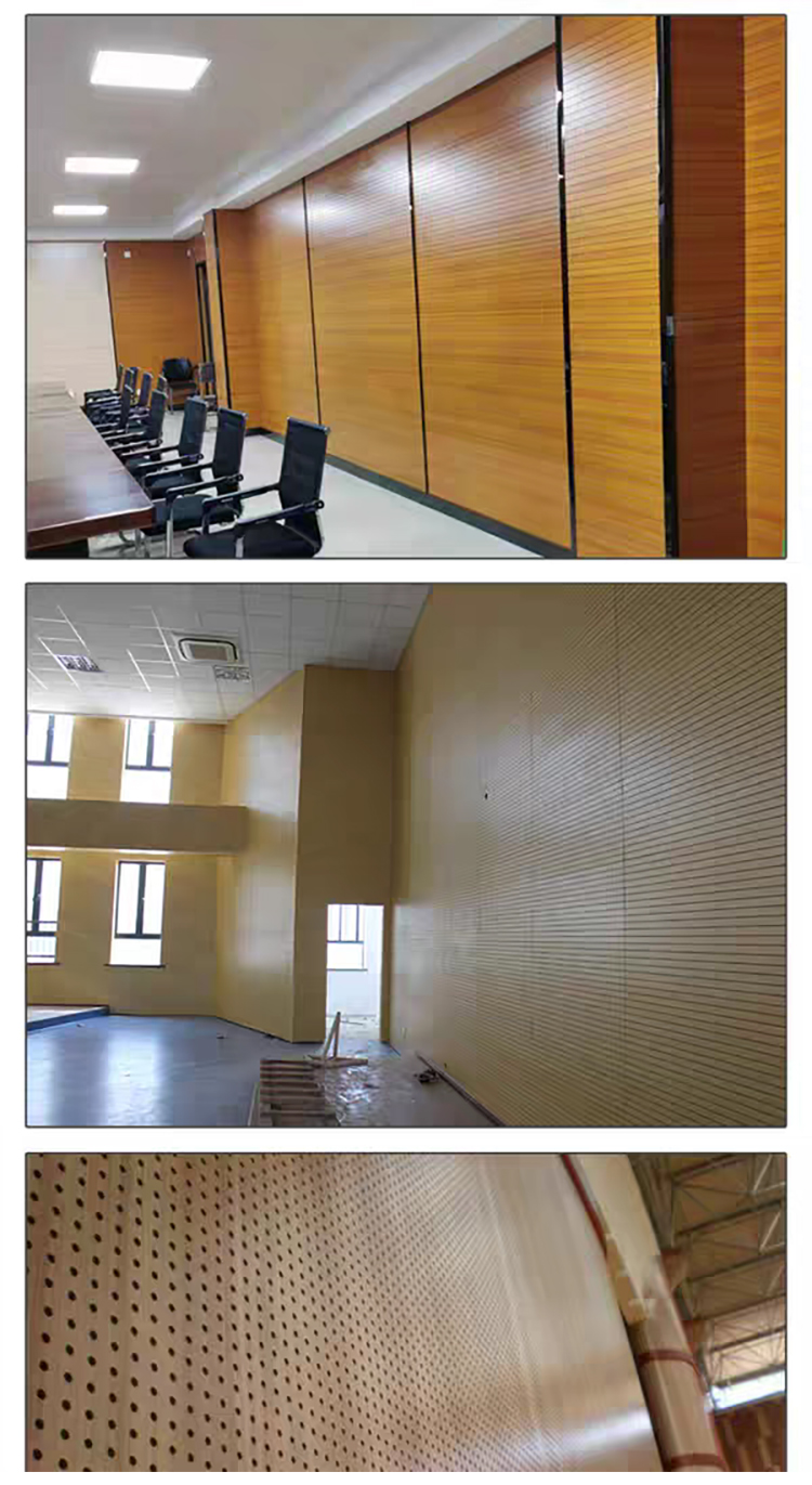 Modern Wooden Slat Acoustic Panel with Wood Veneer Sound Absorbing 3D Model Design for Living Room Bedroom Interior Wall Decor